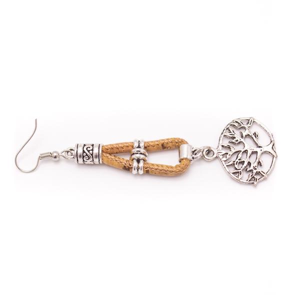 Tree Of Life Cork Earrings