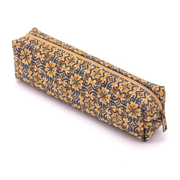 Printed Natural Cork Make-Up Bag - Multiple patterns