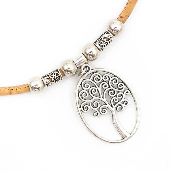 Cork Tree of Life Necklace