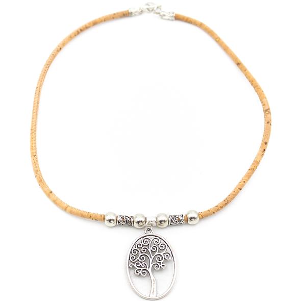 Cork Tree of Life Necklace