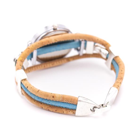 Natural and Turquoise Colored Cork Syle Watch