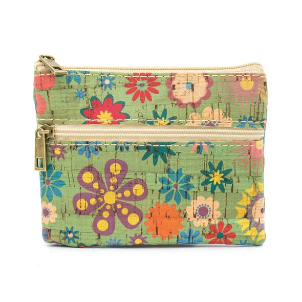 Small Printed Vegan Cork Change Purse