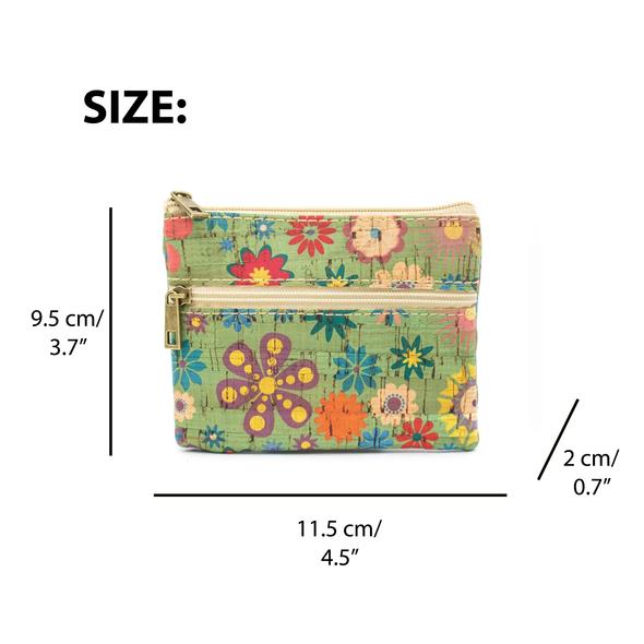 Small Printed Vegan Cork Change Purse
