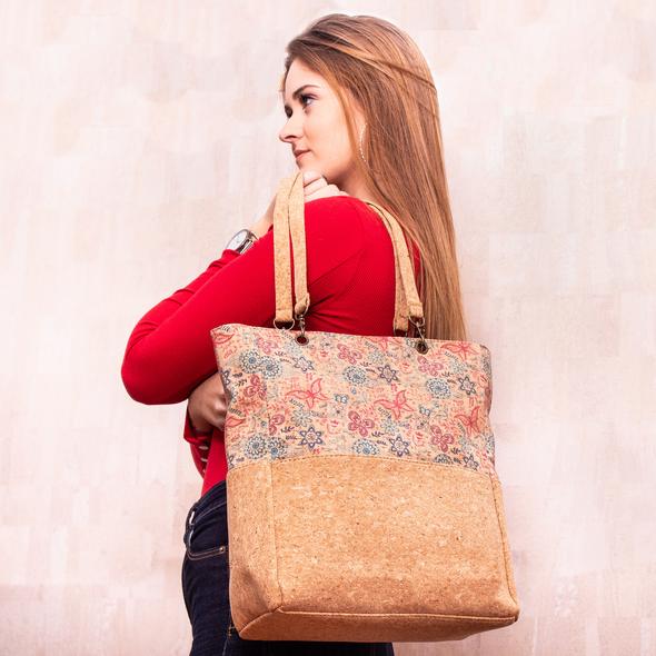 Gorgeous Printed Vegan Cork Tote Bag - 3 patterns to choose from